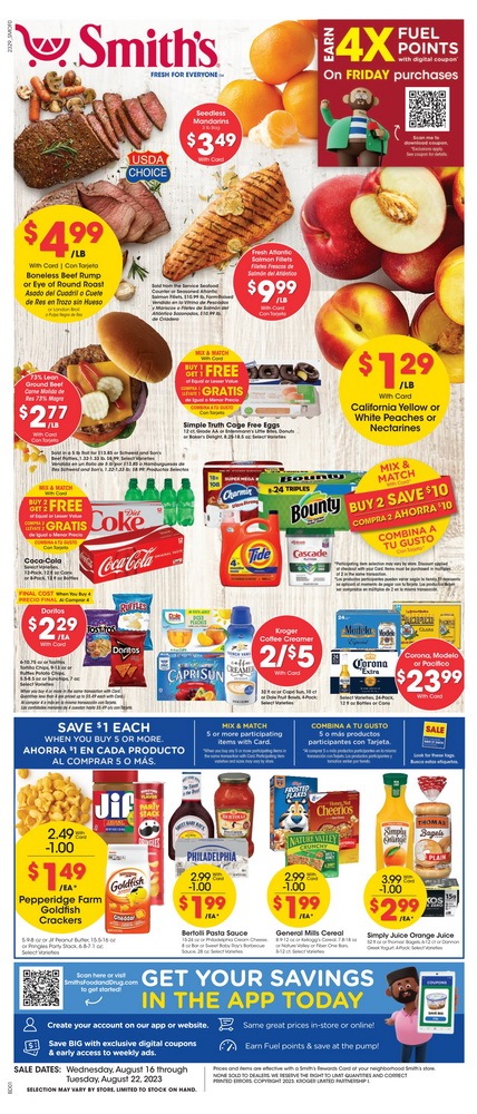 Smith S Food And Drug Weekly Ad Aug Aug