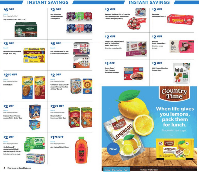 Sam S Club Instant Savings Ad Aug Sep