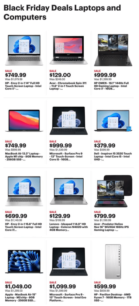 Best Buy Black Friday Ad Nov 20 Nov 23 2023