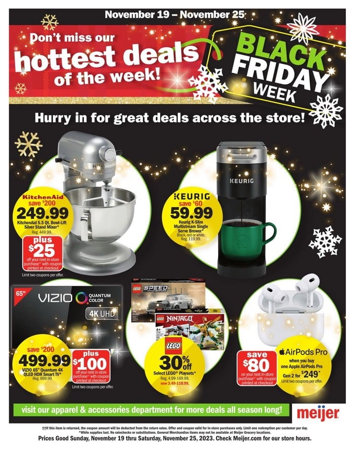 Meijer Black Friday Hot Deals Nov 19 Nov 25 2023