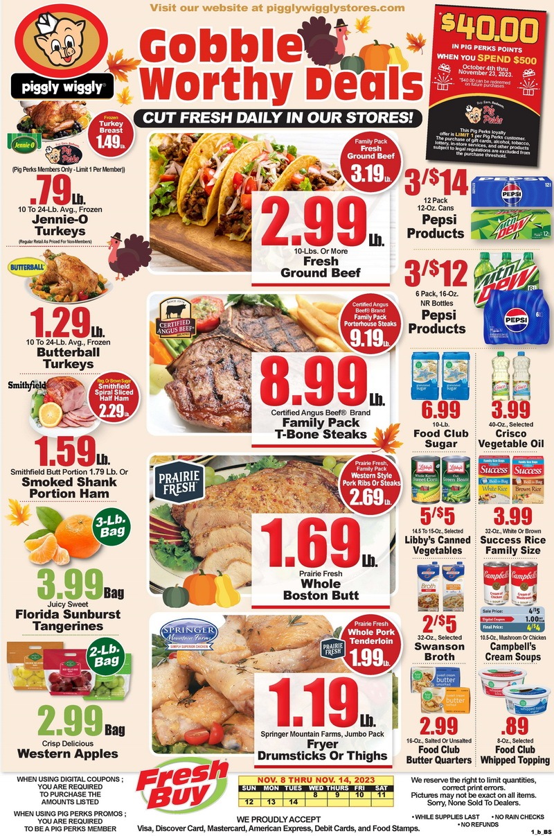 Piggly Wiggly Weekly Ad Nov 08 Nov 14 2023