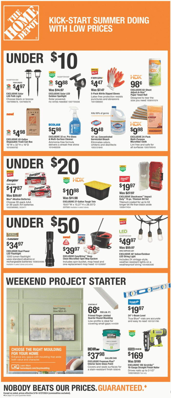 Home Depot Memorial Day Ad May 16 May 27 2024