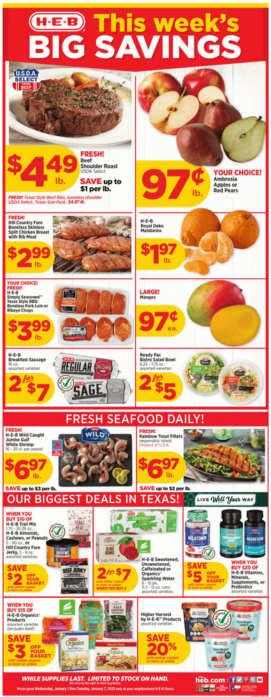 Heb Weekly Ad Jan Jan