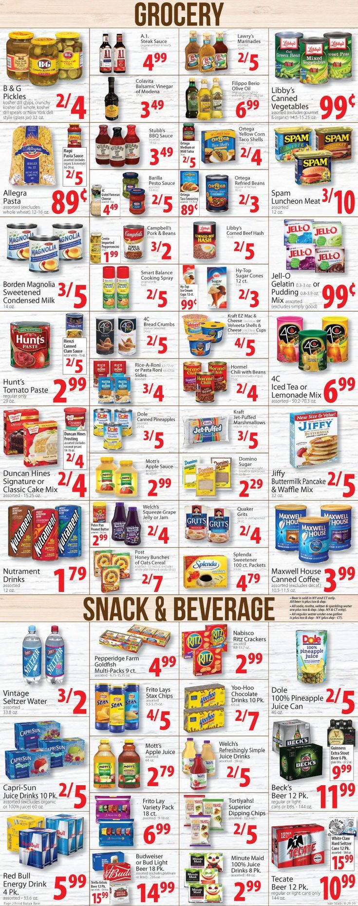 Food Bazaar Weekly Ad Aug 29 – Sep 04, 2019