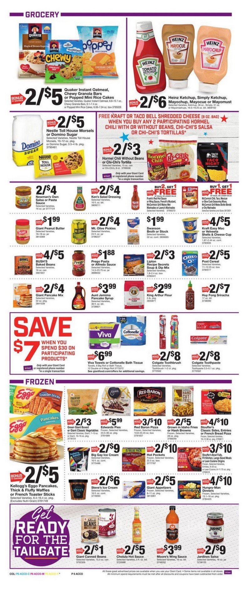 Giant Food Weekly Circular Aug 30 – Sep 05, 2019