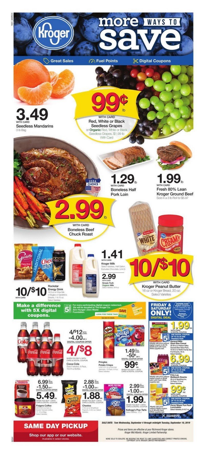 Kroger Weekly Ad Sep 04 – Sep 10, 2019