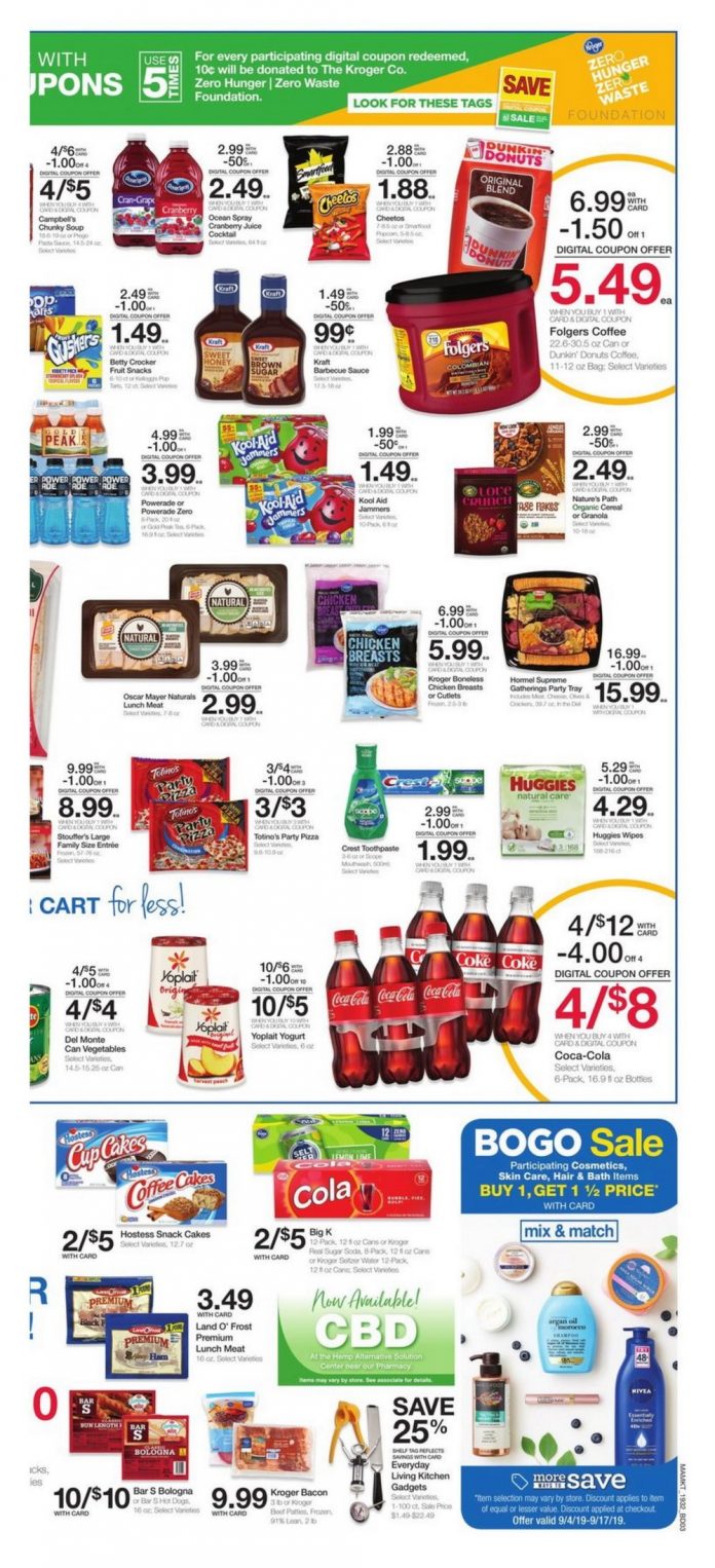 Kroger Weekly Ad Sep 11 – Sep 17, 2019