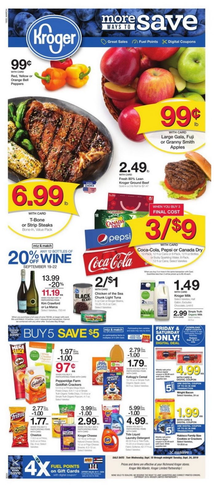 Kroger Weekly Ad Sep 18 Sep 24, 2019