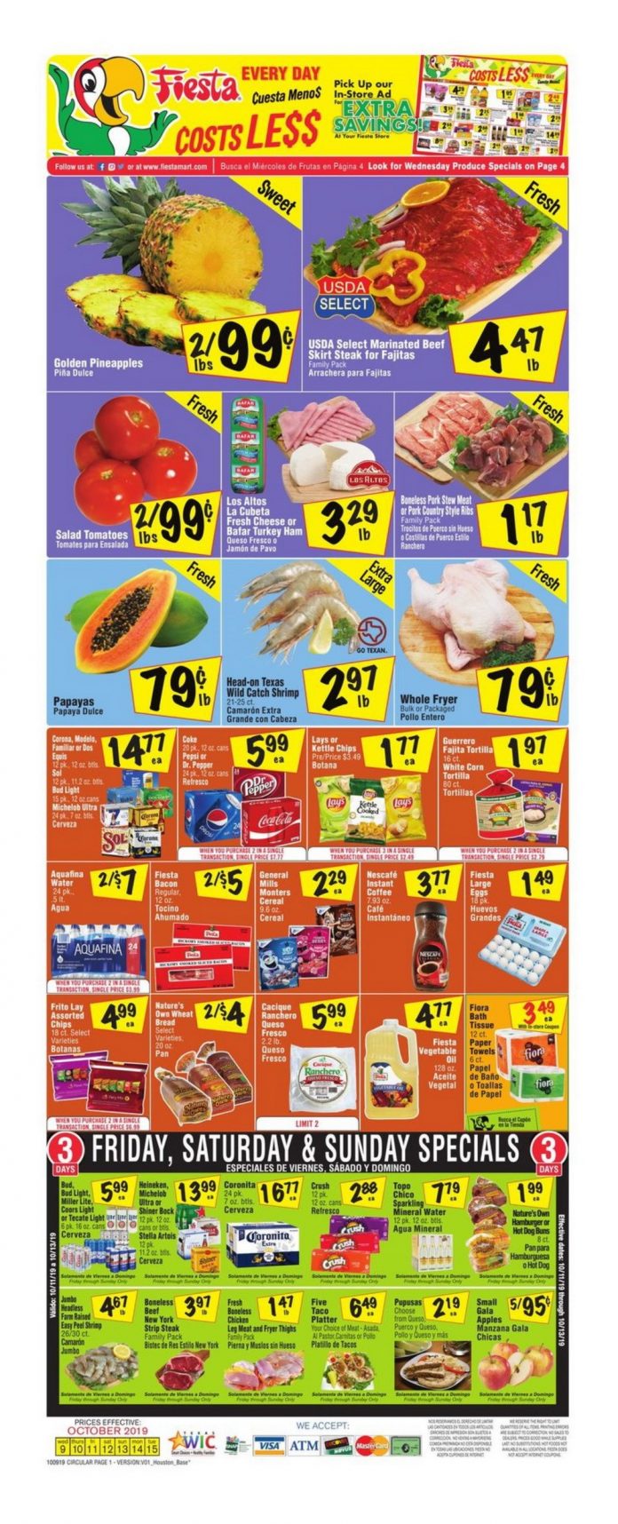 Fiesta Mart Weekly Ad Oct 9 – Oct 15, 2019