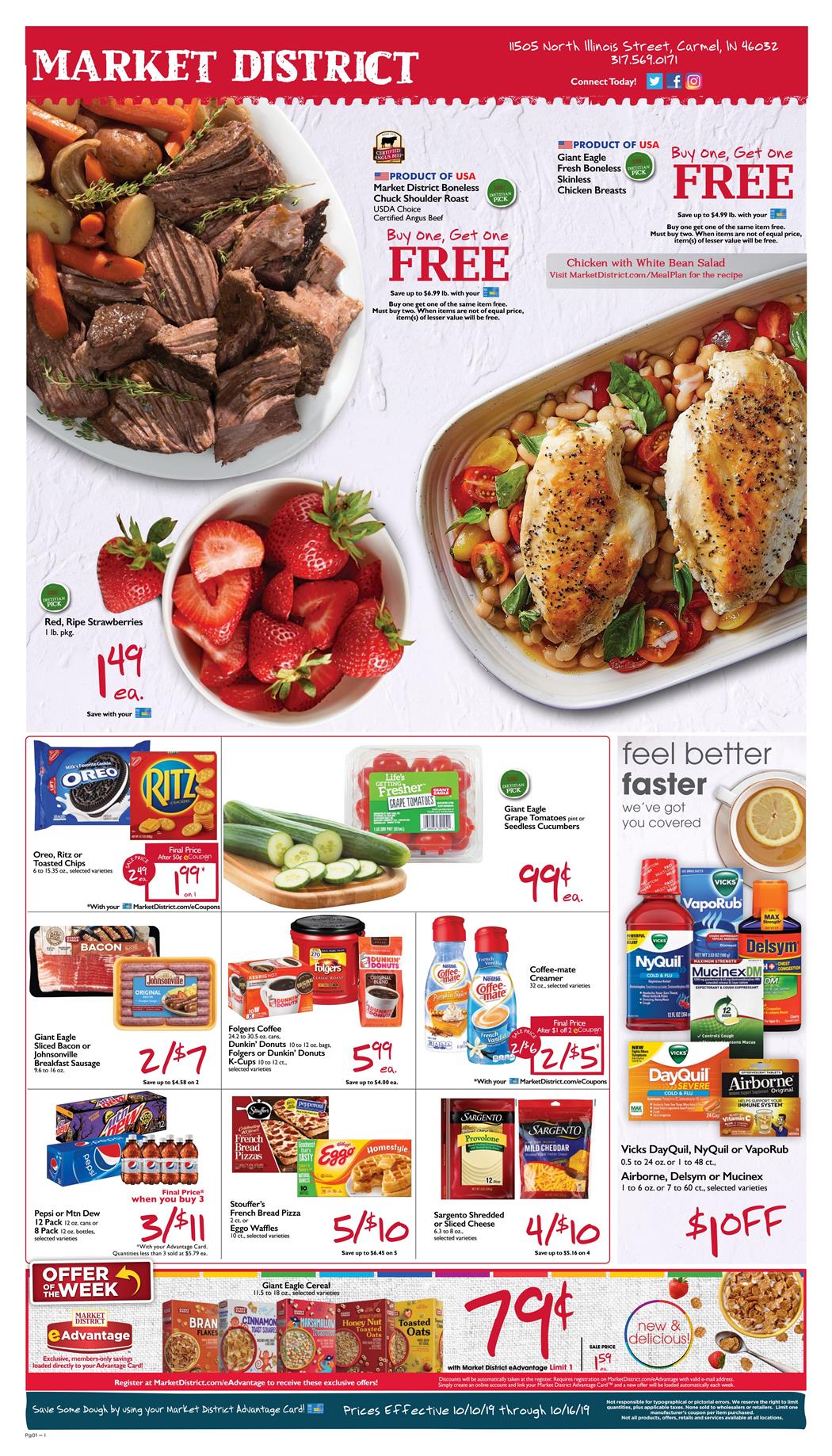 Giant Eagle Weekly Ad Oct 10 – Oct 16, 2019