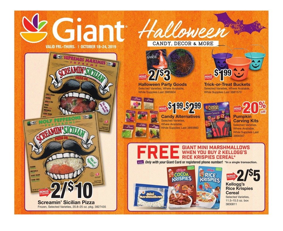 Giant Food Weekly Circular Oct 18 Oct 24 2019