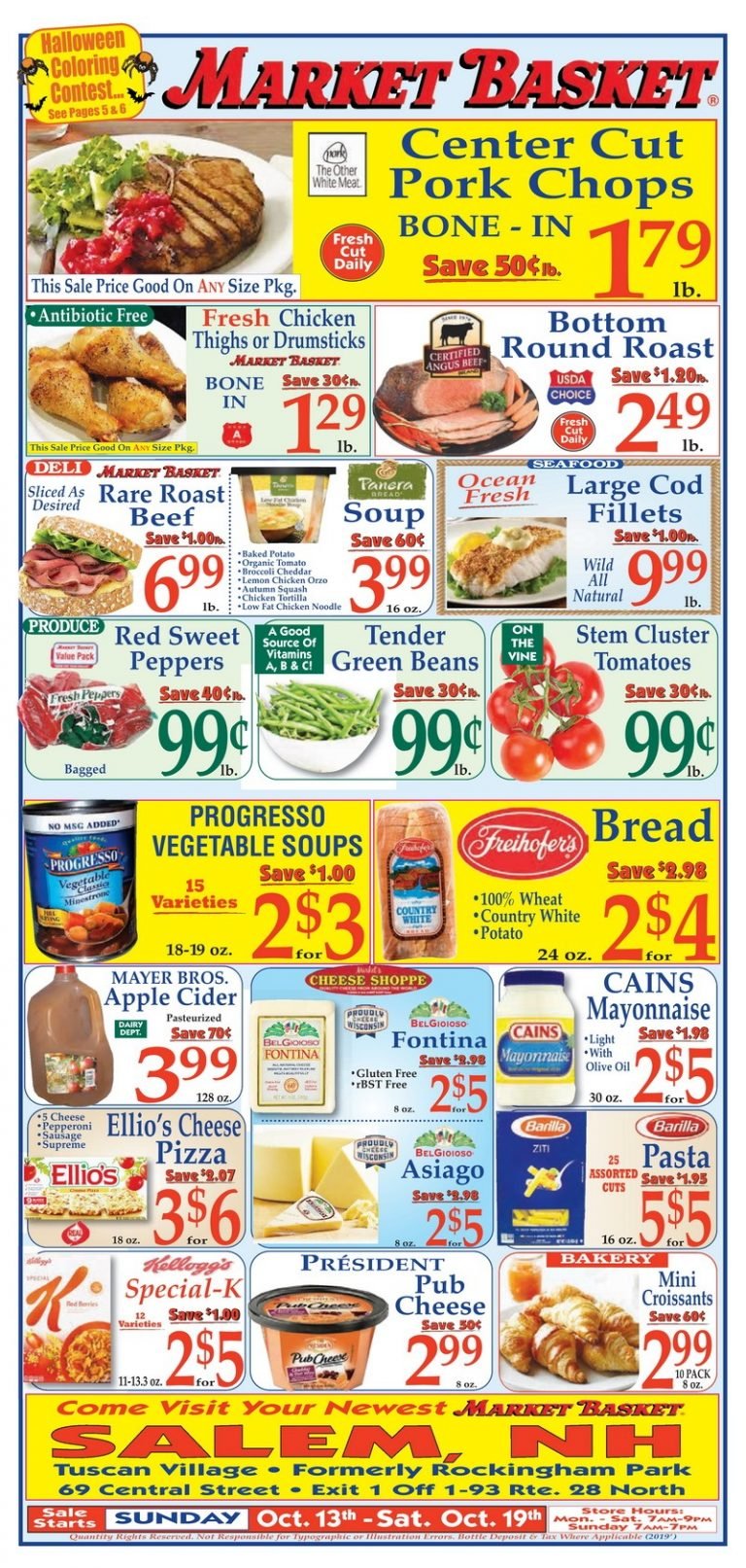 Market Basket Weekly Ad Oct 13 – Oct 19, 2019