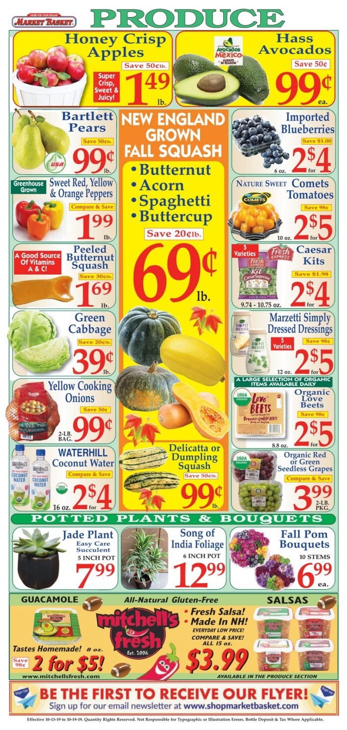 Market Basket Weekly Ad Oct 13 – Oct 19, 2019