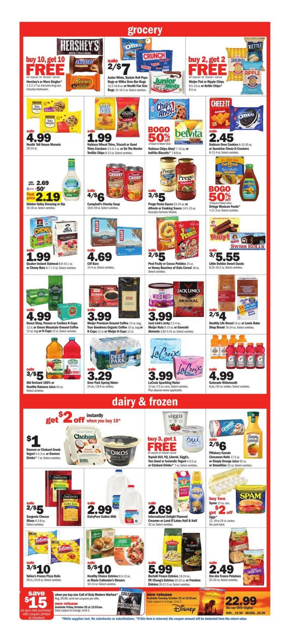 Meijer Weekly Ad Oct 20 – Oct 26, 2019