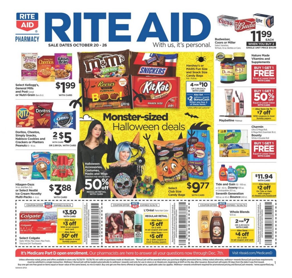 Rite Aid Weekly Ad Oct 20 Oct 26, 2019