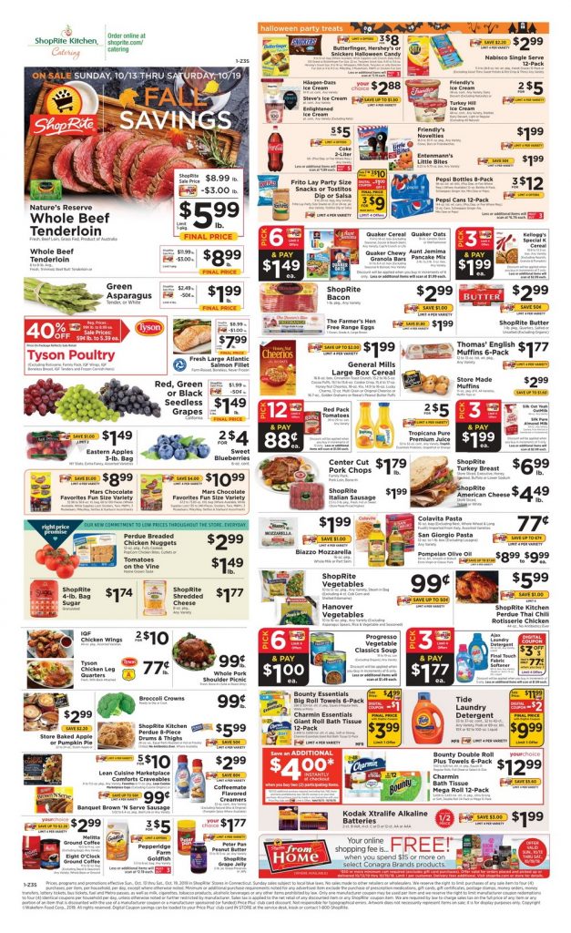 ShopRite Weekly Ad Oct 13 – Oct 19, 2019