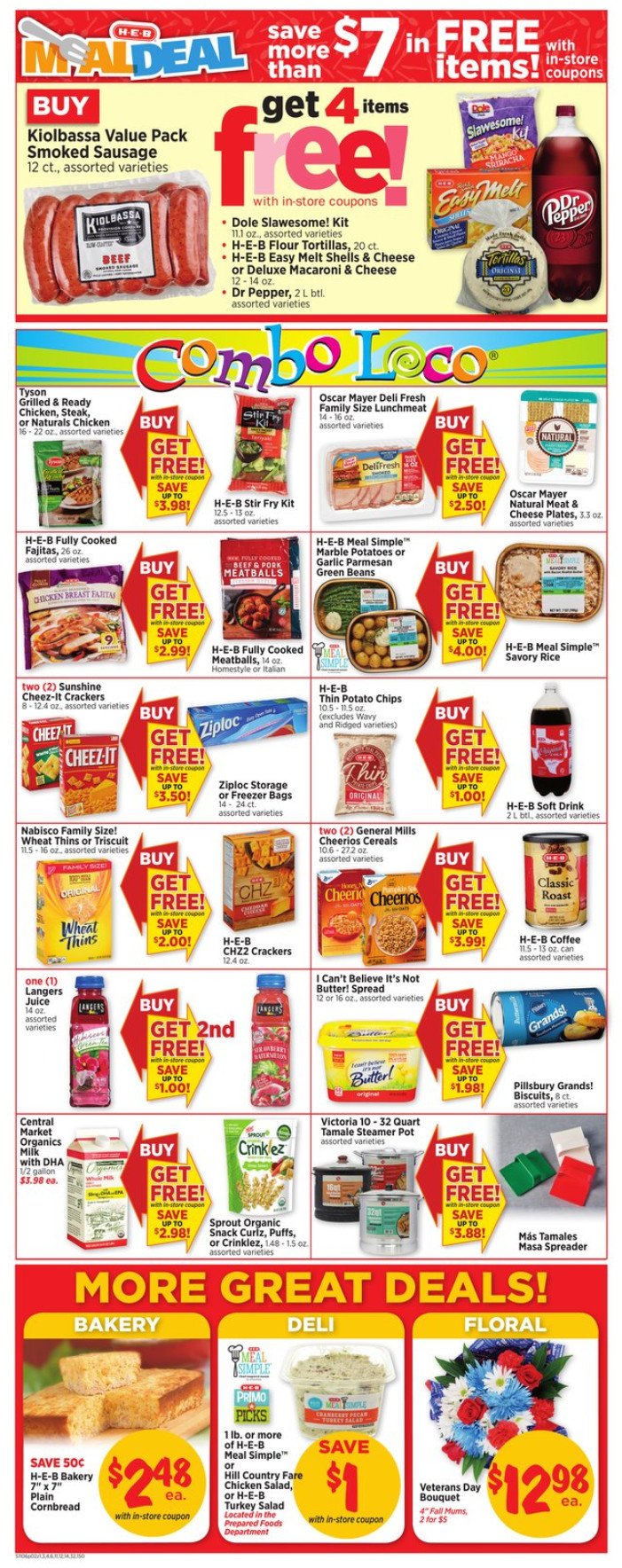 HEB Weekly Ad Nov 06 – Nov 12, 2019