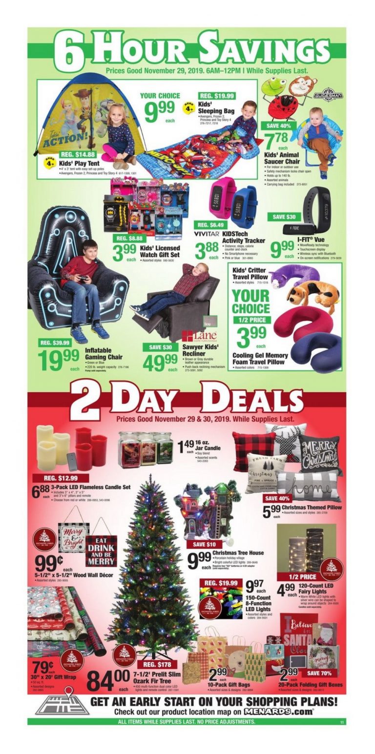 Menards Black Friday Sale Nov 29 – Nov 30, 2019