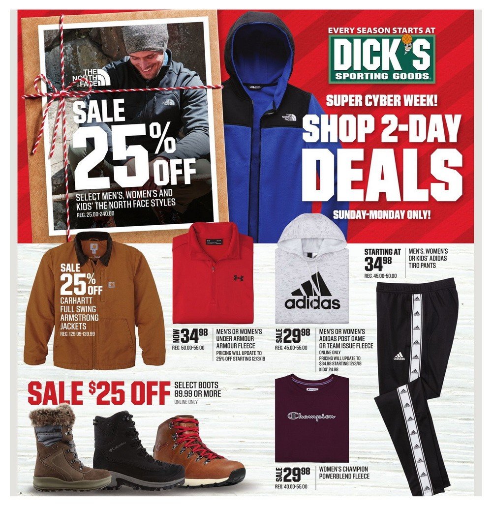 Dicks Sporting Goods Weekly Ad Dec 01 Dec 07 2019