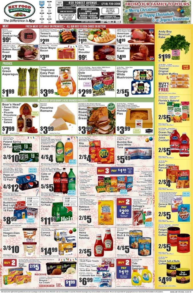 Key Food Weekly Ad Dec 20 – Dec 26, 2019