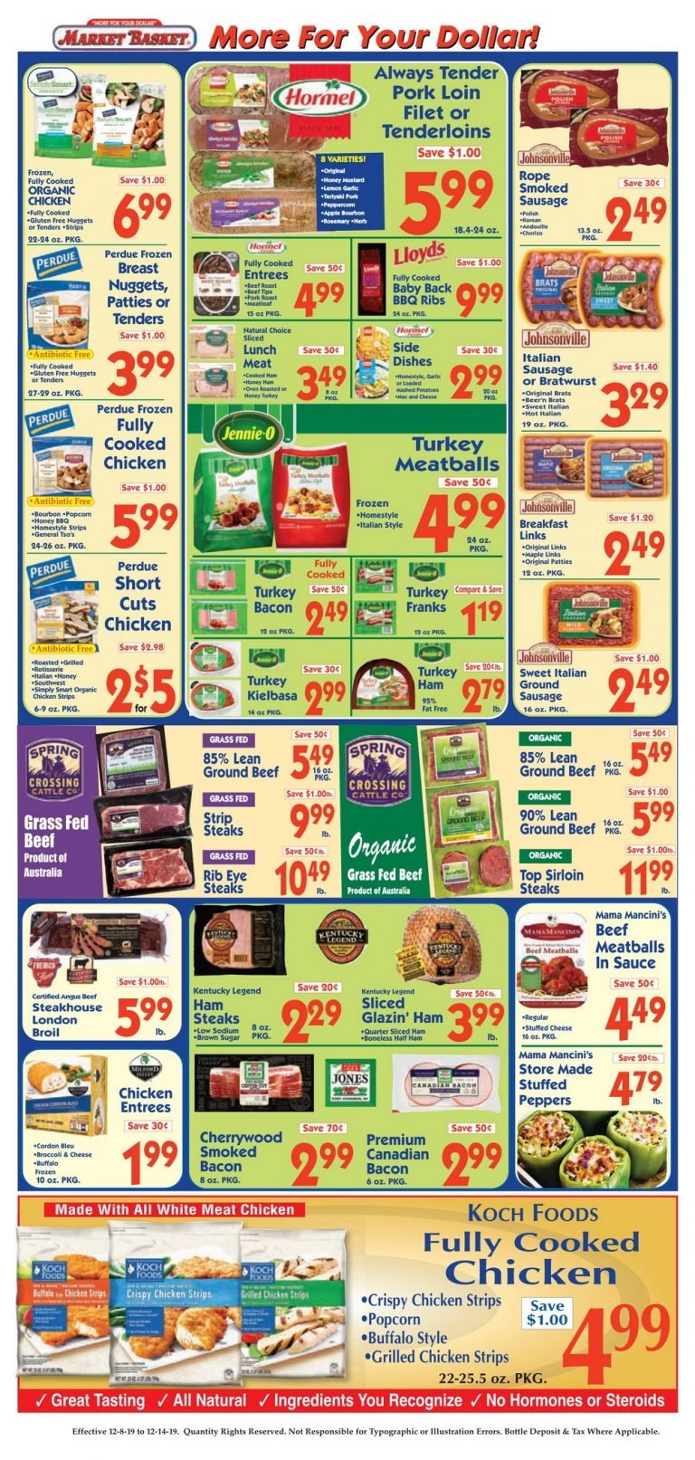 Market Basket Weekly Flyer Dec 08 – Dec 14, 2019