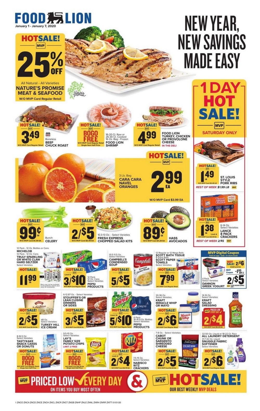 Food Lion Weekly Ad Jan 01 – Jan 07, 2020