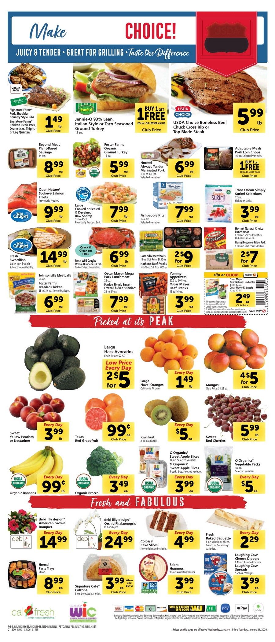 Safeway Weekly Ad Jan 15 – Jan 21, 2020