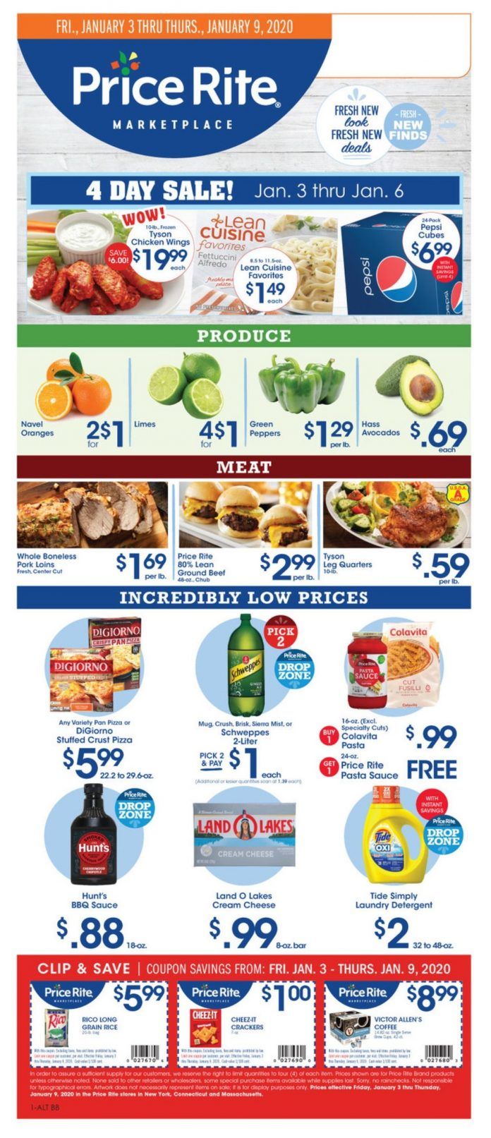 Price Rite Weekly Ad Jan 3 – Jan 9, 2020