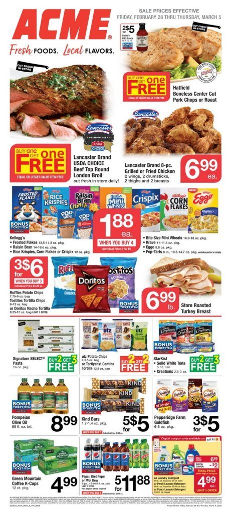 Acme Weekly Ad Feb 28 – Mar 05, 2020