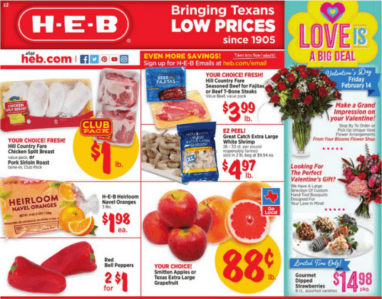 HEB Weekly Ad Feb 05 – Feb 11, 2020