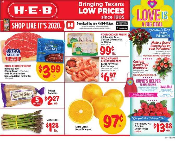 HEB Weekly Ad Feb 12 – Feb 18, 2020