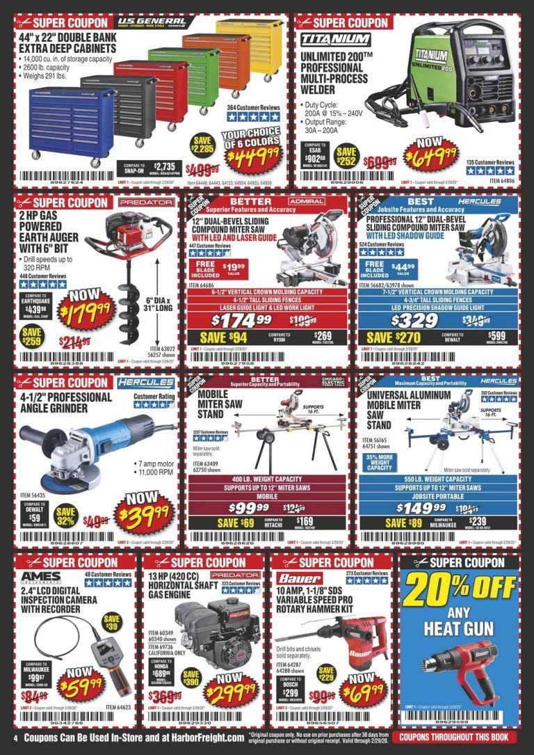 Harbor Freight Flyer Sale Feb 01 Feb 29, 2020