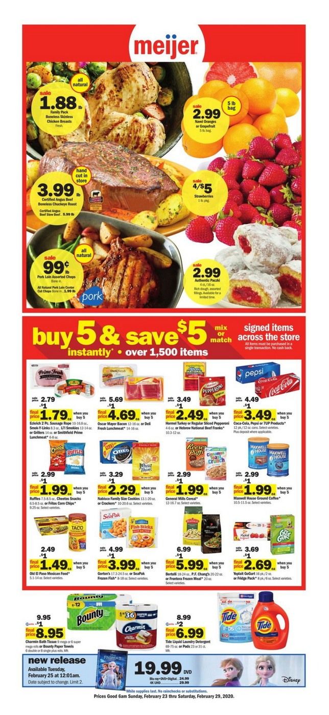 Meijer Weekly Ad Feb 23 Feb 29, 2020