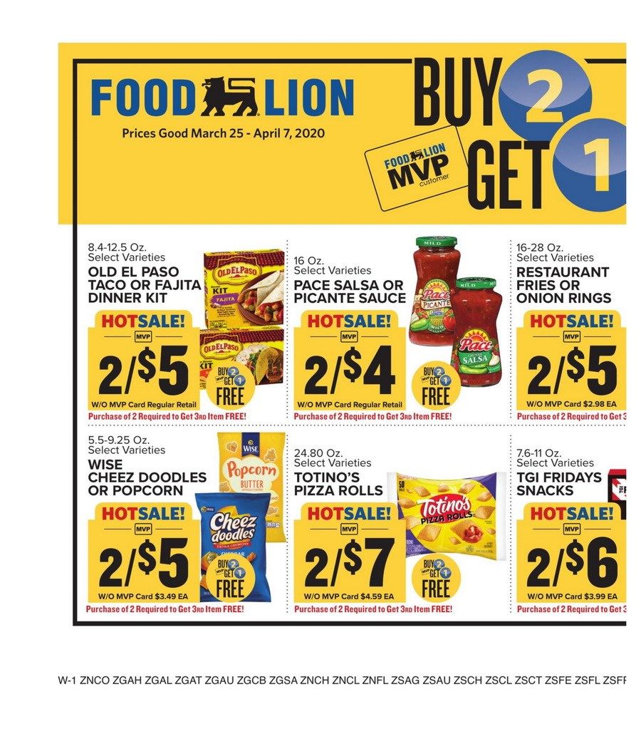 Food Lion Weekly Ad Mar 25 Mar 31, 2020