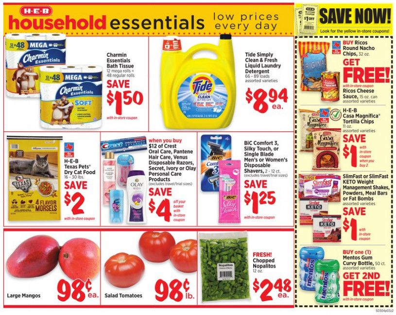 HEB Weekly Ad Mar 04 – Mar 10, 2020