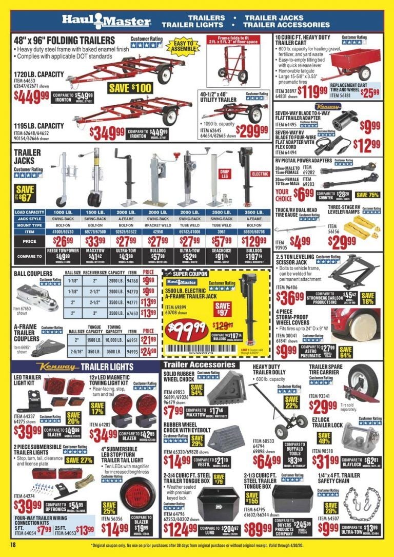 Harbor Freight Flyer Sale Apr 01 – Apr 30, 2020