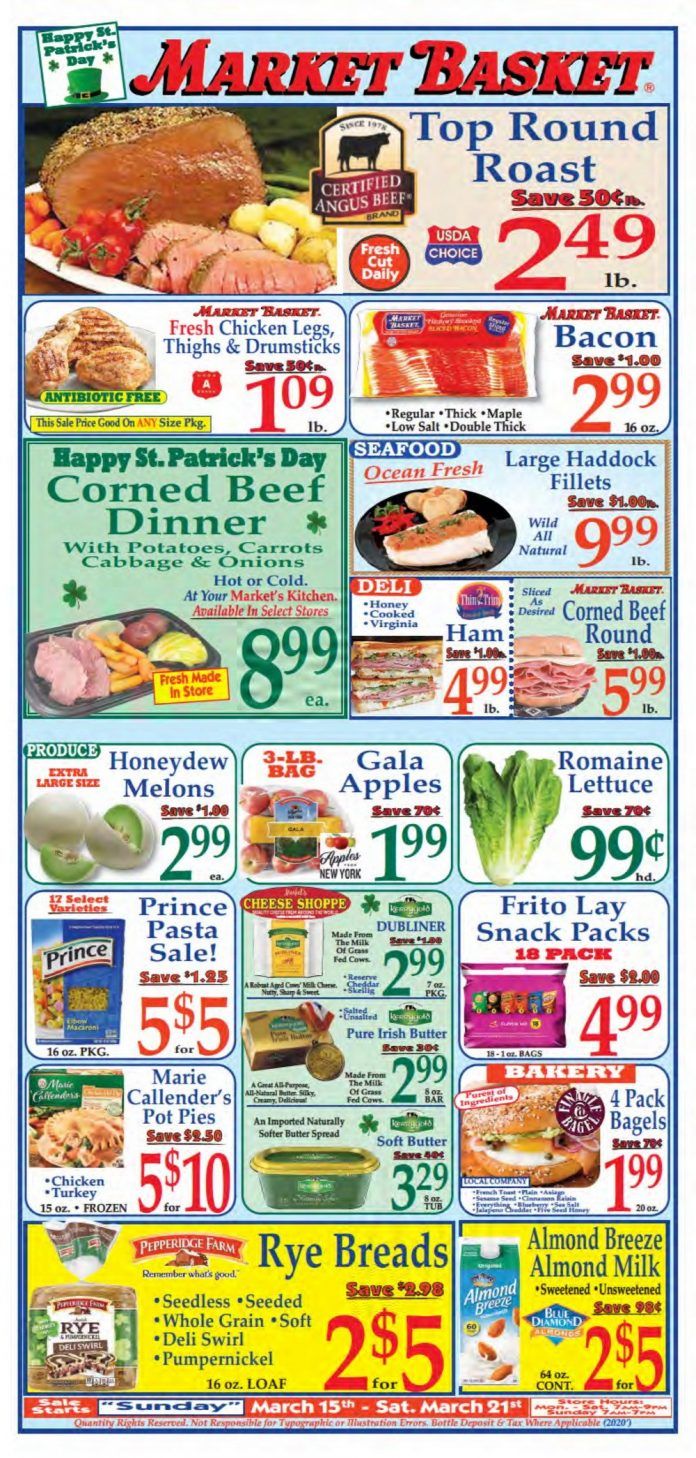 Market Basket Weekly Flyer Mar 15 Mar 21, 2020