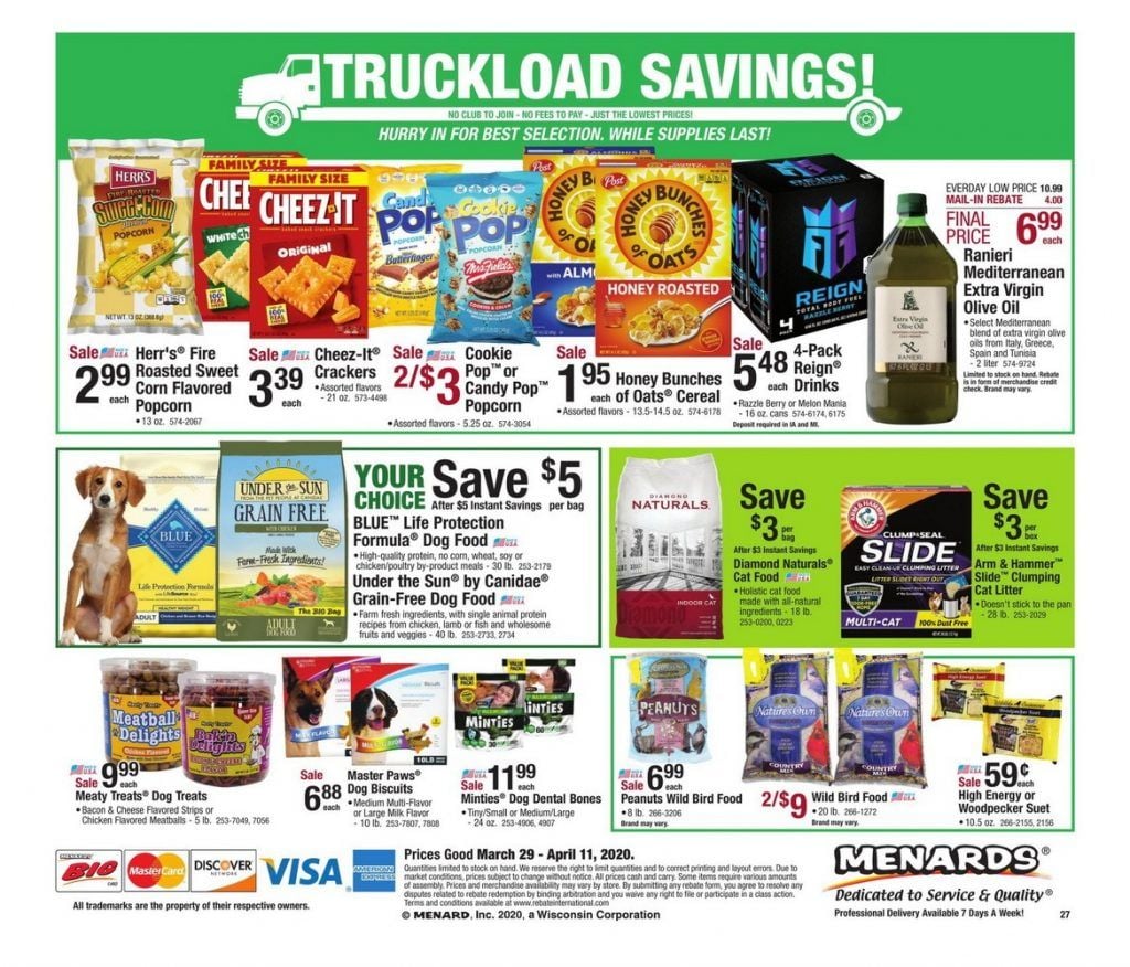 Menards Weekly Ad Mar 29 – Apr 11, 2020