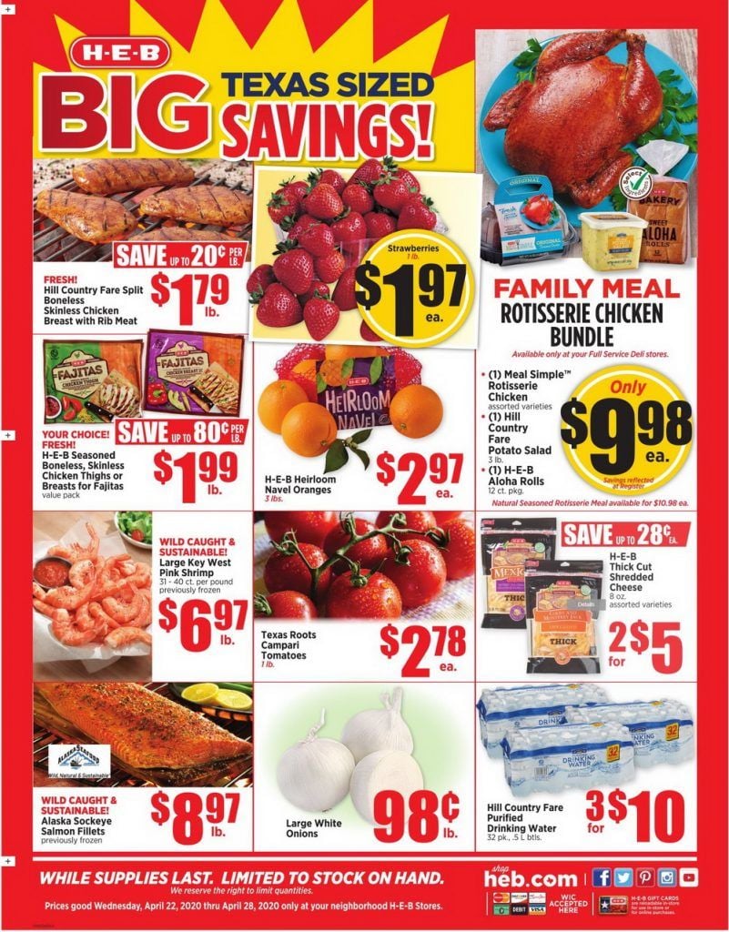 HEB Weekly Ad Apr 22 – Apr 28, 2020