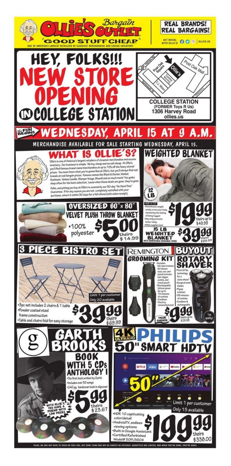 Ollie's Weekly Ad Apr 15 Apr 25, 2020