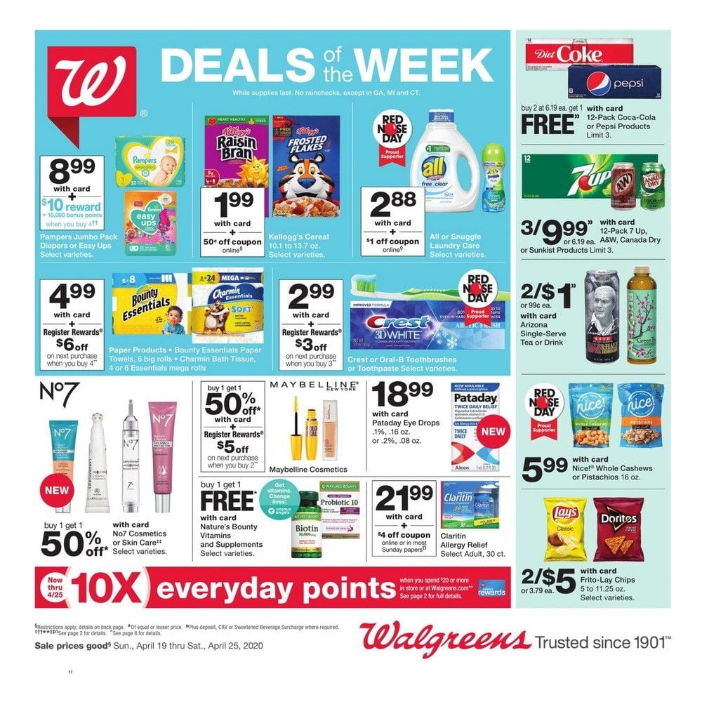 Walgreens Weekly Ad Apr 19 – Apr 25, 2020