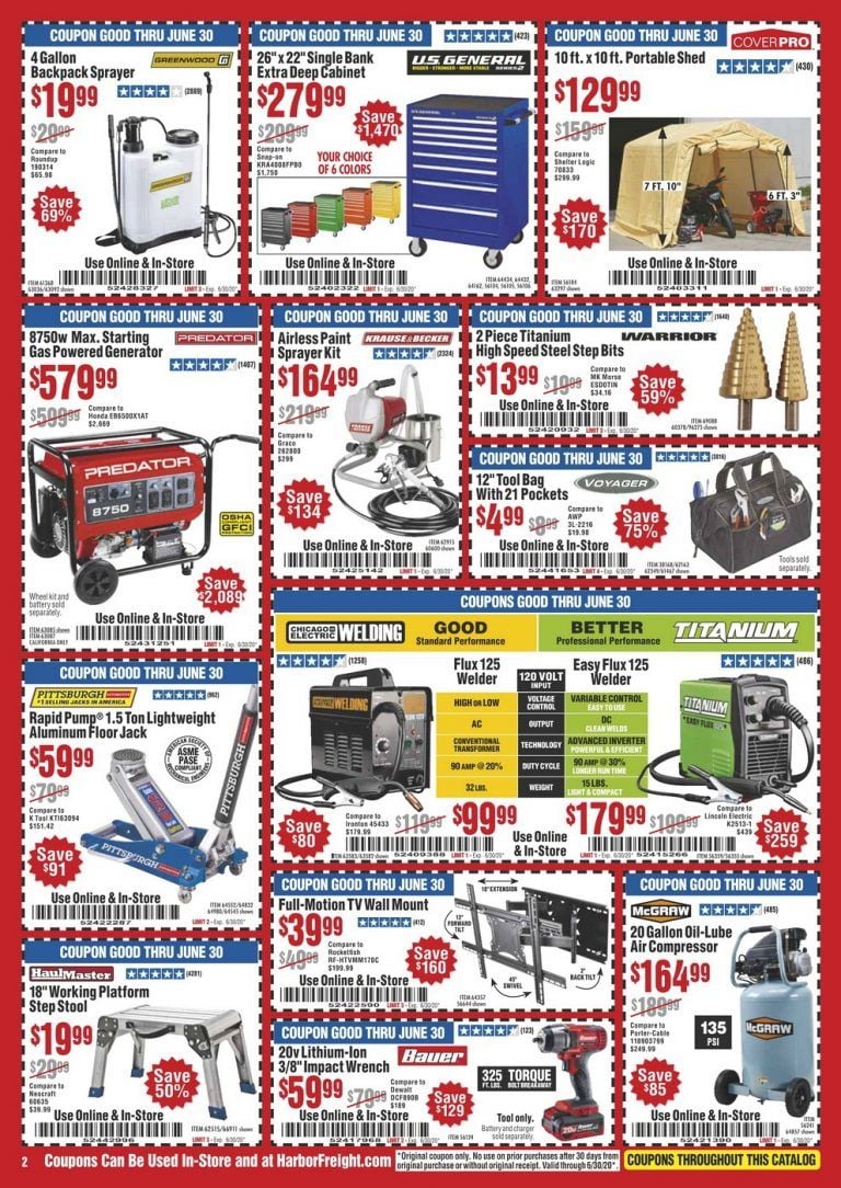 Harbor Freight Flyer Sale May 01 – Jun 30, 2020