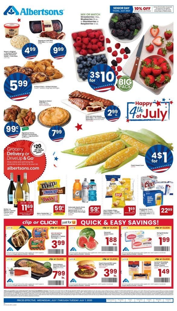 Albertsons Weekly Ad July 01 July 07, 2020