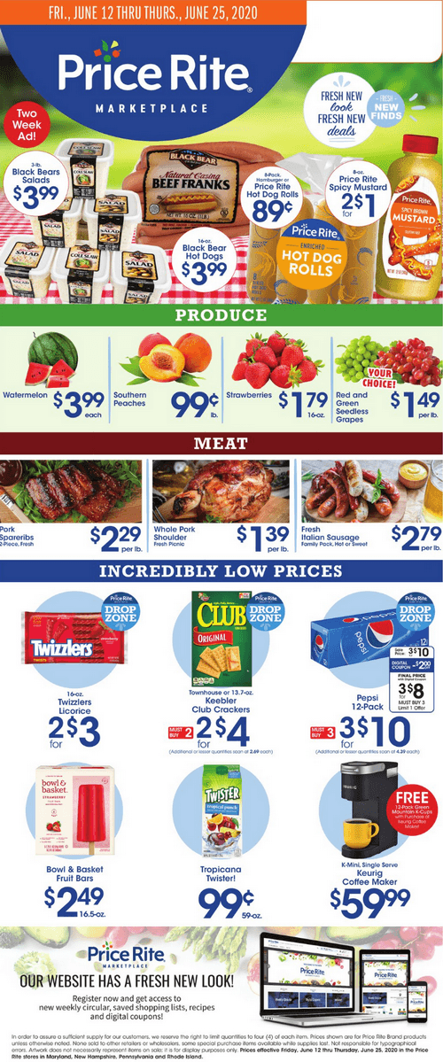 Price Rite Weekly Ad June 12 – June 25, 2020