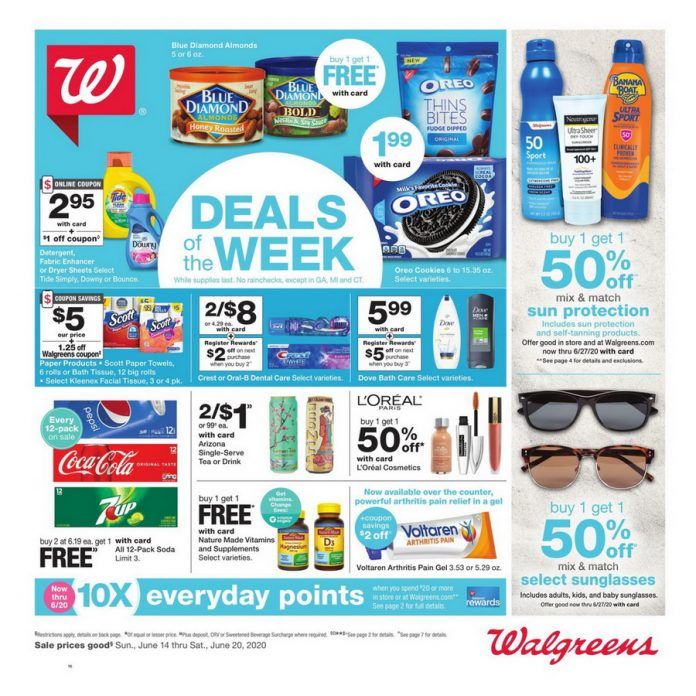 Walgreens Weekly Ad June 14 June 20, 2020