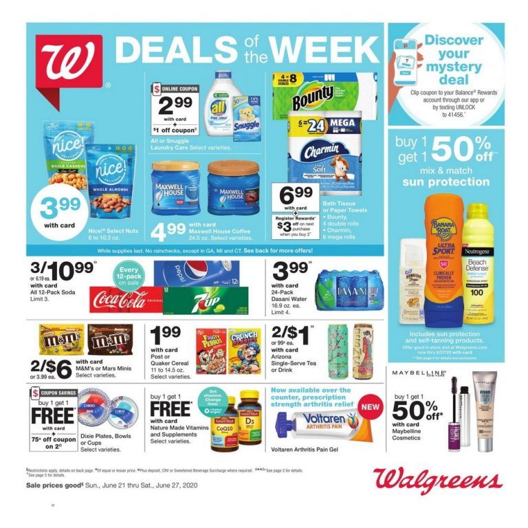 Walgreens Weekly Ad June 21 June 27, 2020
