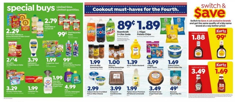 Save A Lot Weekly Ad July 01 – July 07, 2020