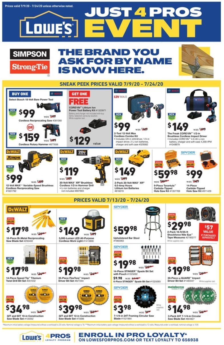 Lowe's Weekly Ad July 09 July 24, 2020