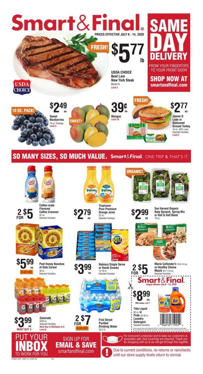 Smart & Final Weekly Ad Jul 08 – Jul 14, 2020