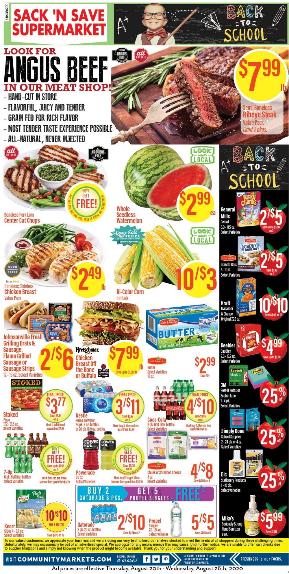 Community Markets Weekly Ad Aug 20 – Aug 26, 2020